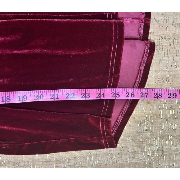 Women's Velvet Long Sleeve Top With Puff Shoulders Size Small - Picture 7 of 8